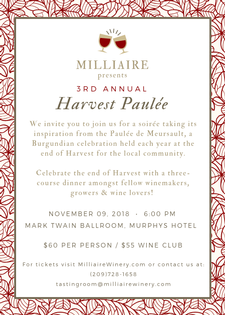 3rd Annual Harvest Paulee